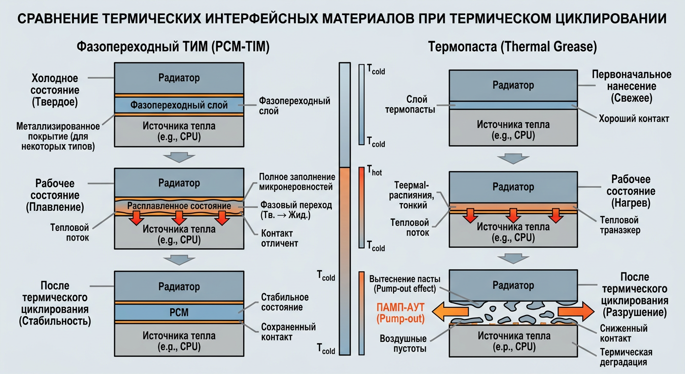 PCM против пасты